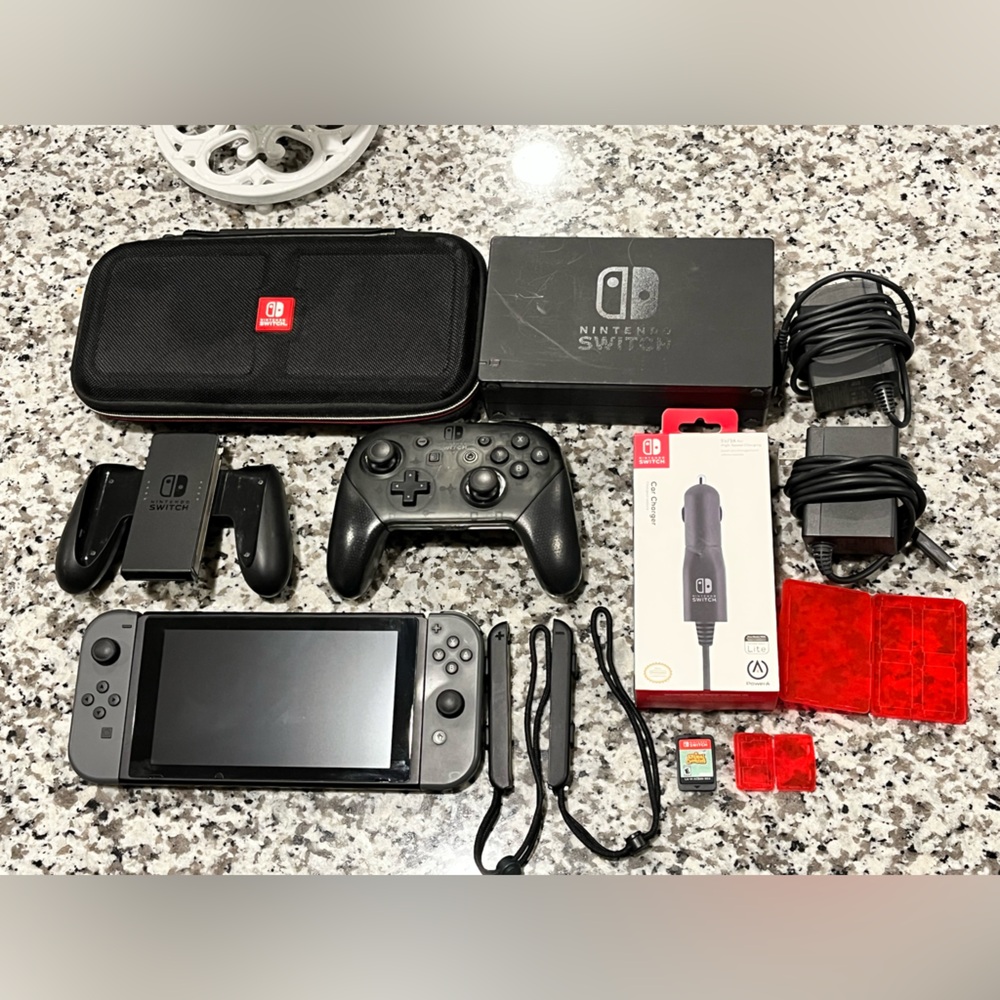 Nintendo Black Console Bundle with Joy-Con Controllers